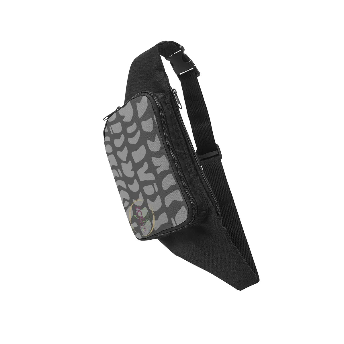 Fanny Pack- Pieces of Shell in Black