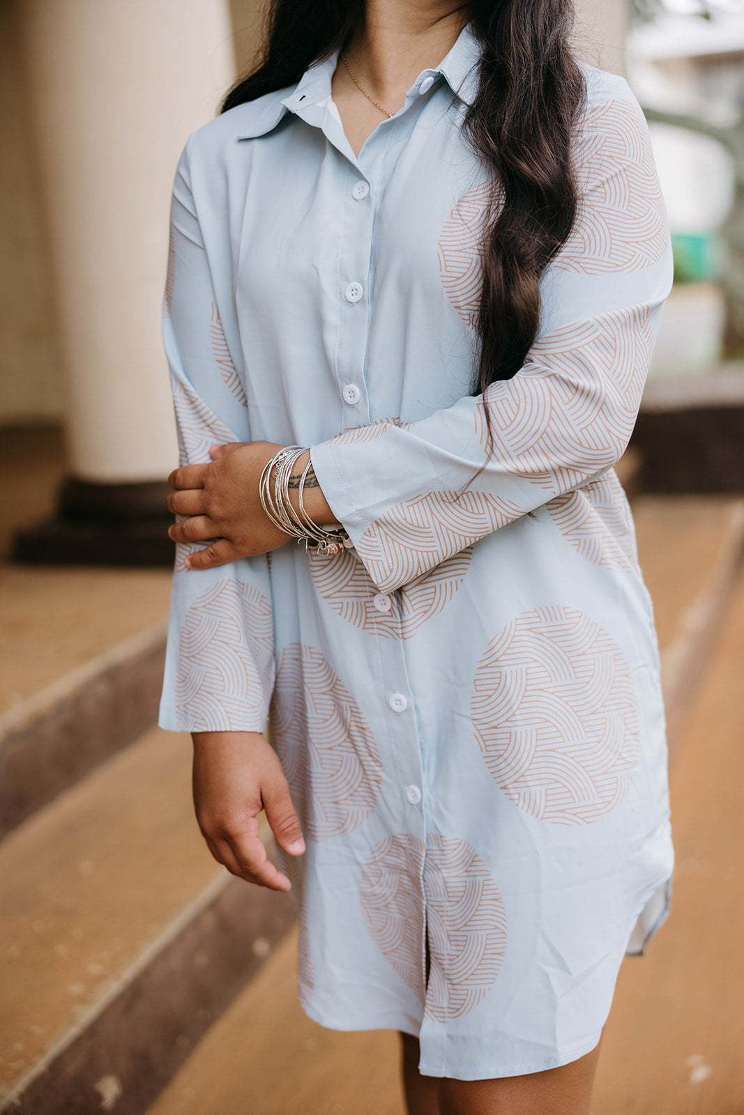 Leina Dress - Gold Circle