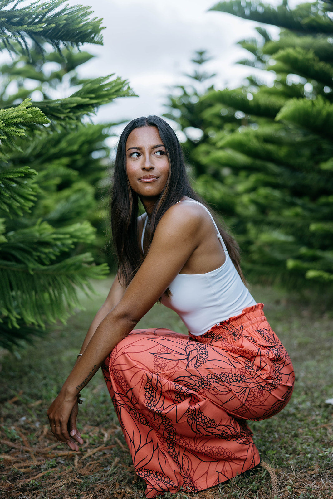 Kehau Pants - He'e Berry & Ti Lei Print