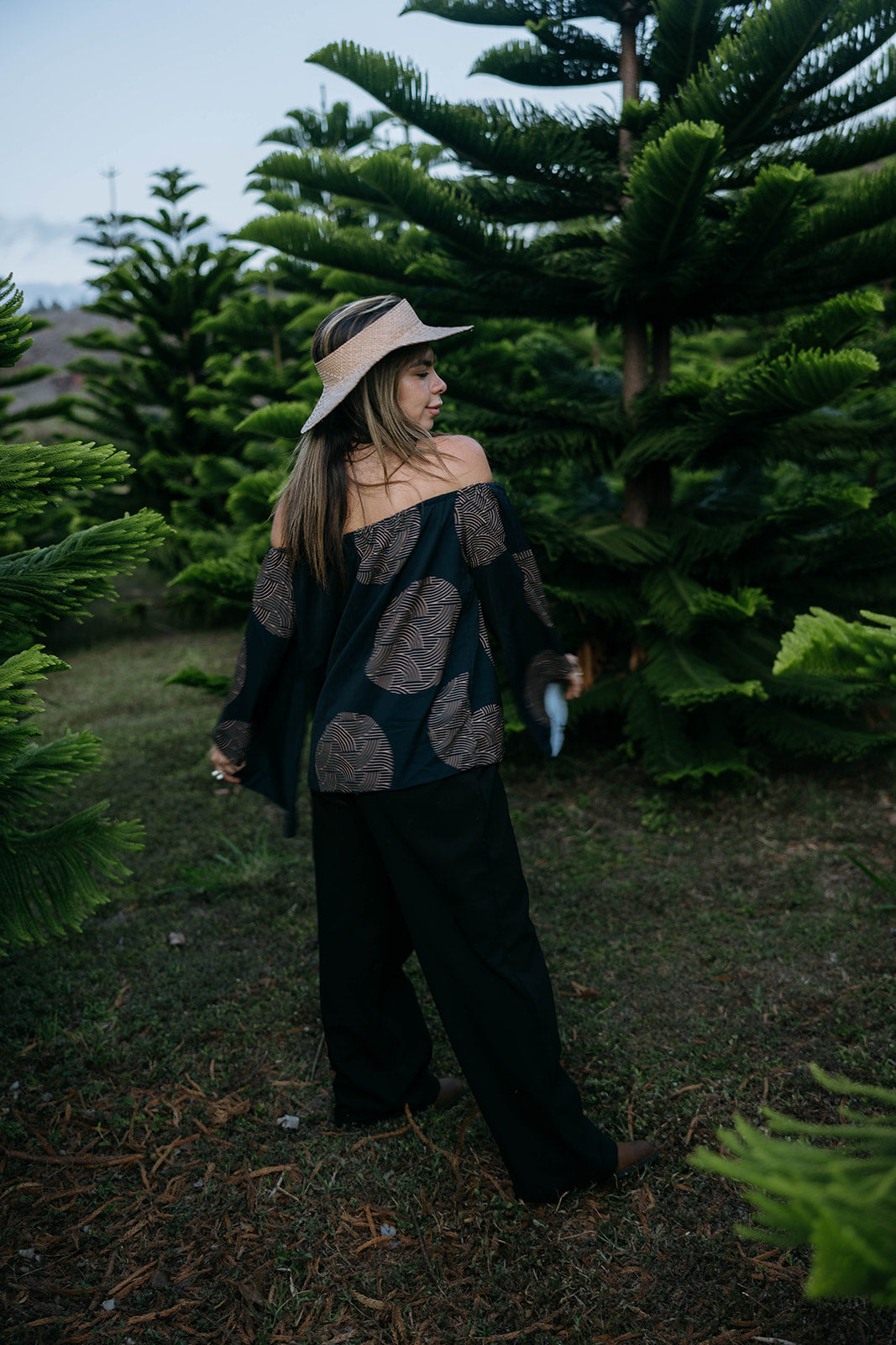 Leiahi wahine top - Ke po'ai o ke ola print