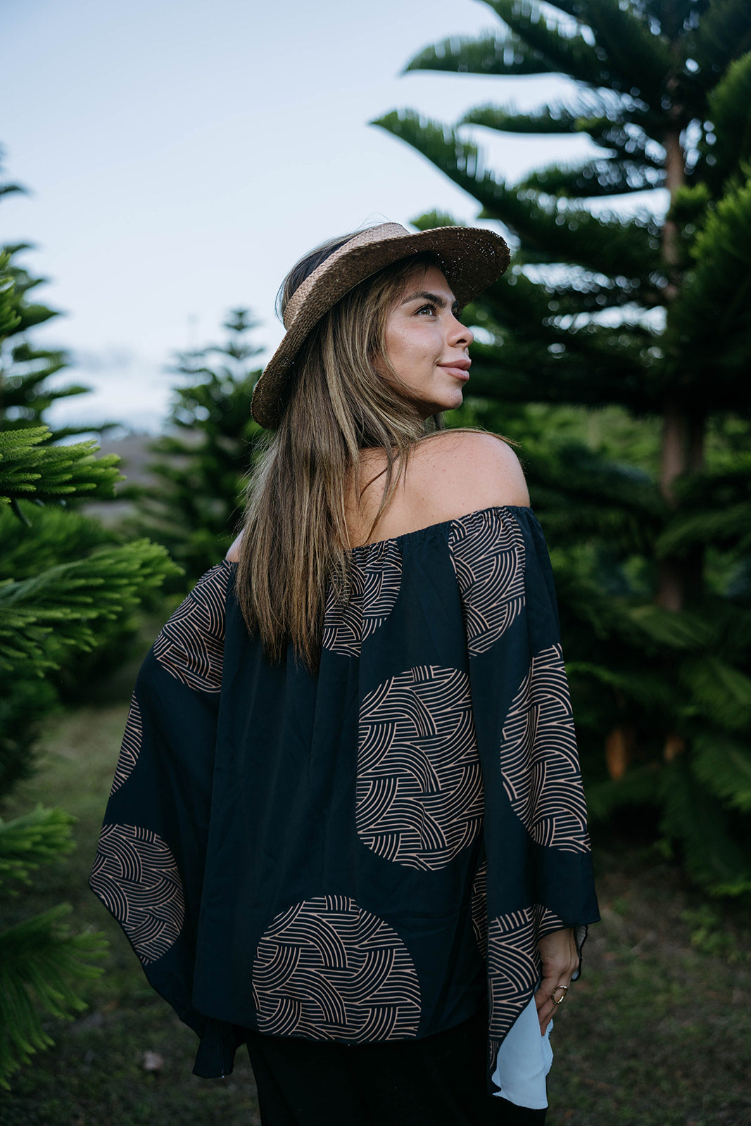 Leiahi wahine top - Ke po'ai o ke ola print