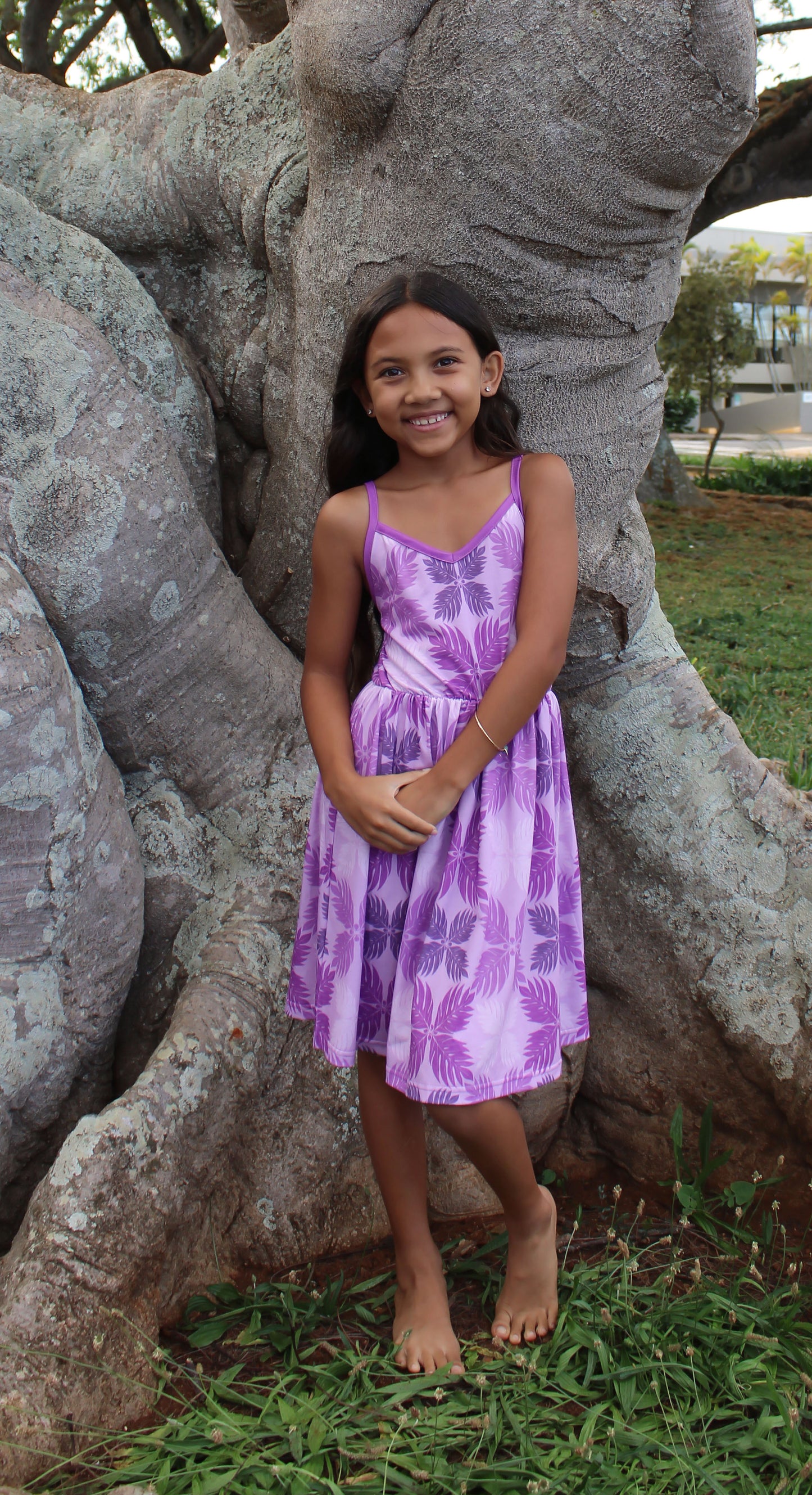 Kekai Dress- Purple Ulu