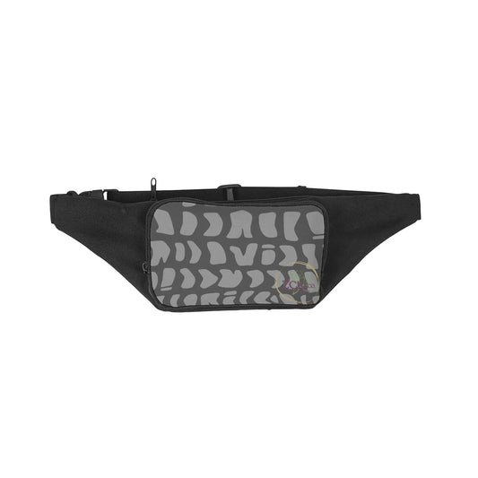 Fanny Pack- Pieces of Shell in Black