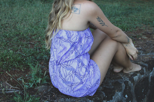 Xari Romper - Purple He'e Lei
