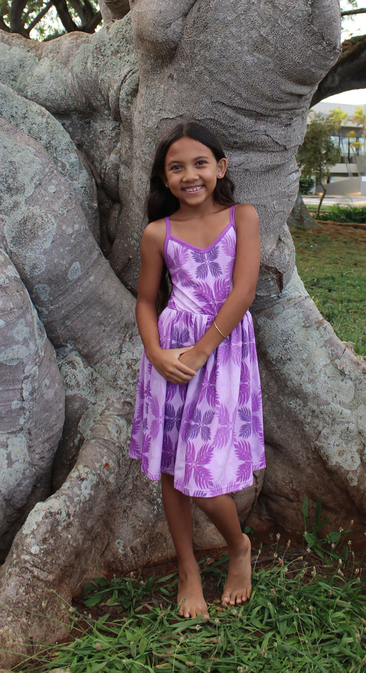 Kekai Dress- Purple Ulu